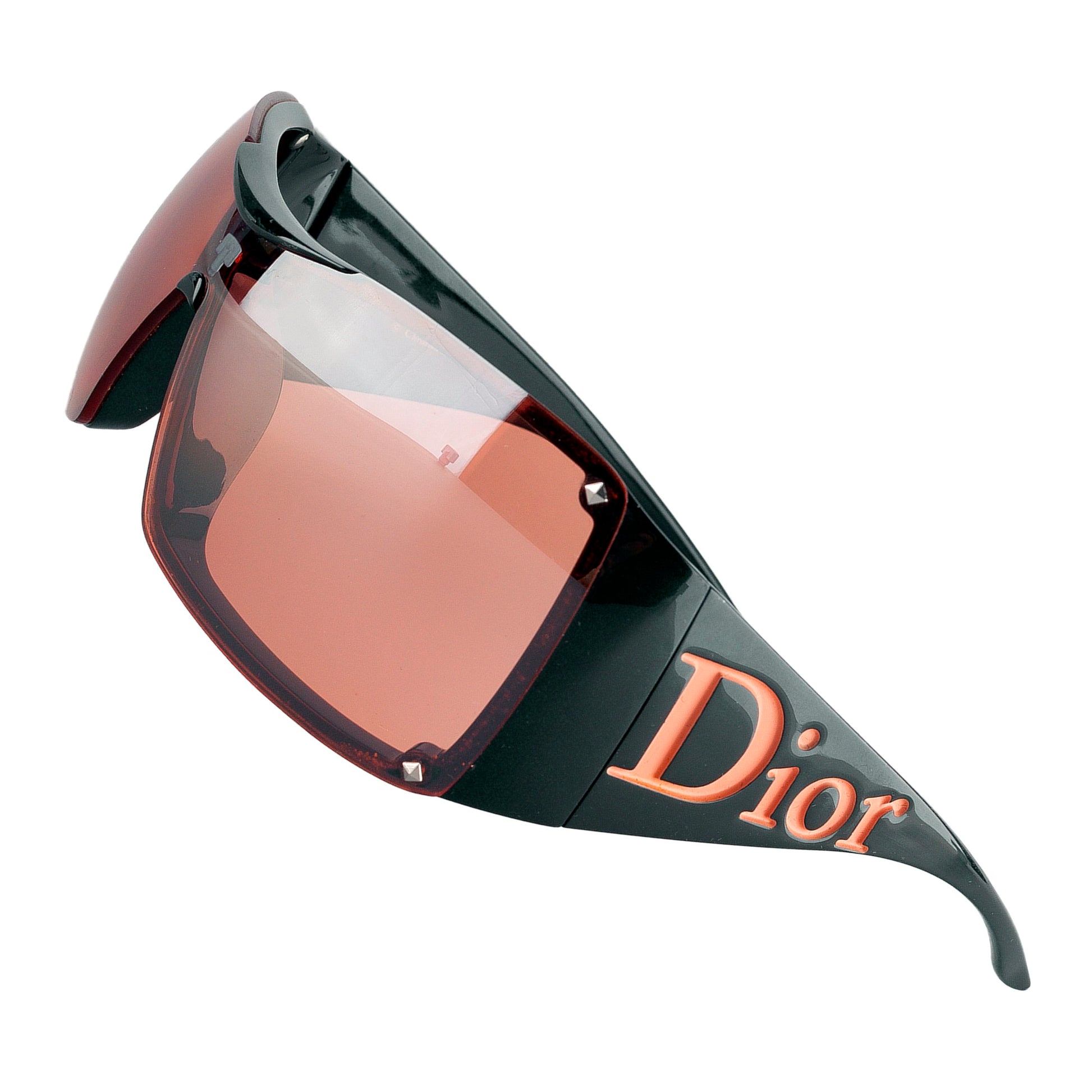 Dior Overshine 2 Black / Orange Mask Sunglasses