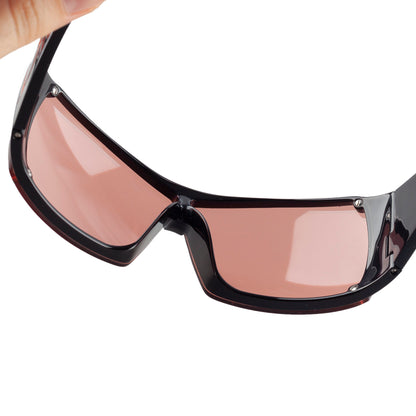 Dior Overshine 2 Black / Orange Mask Sunglasses