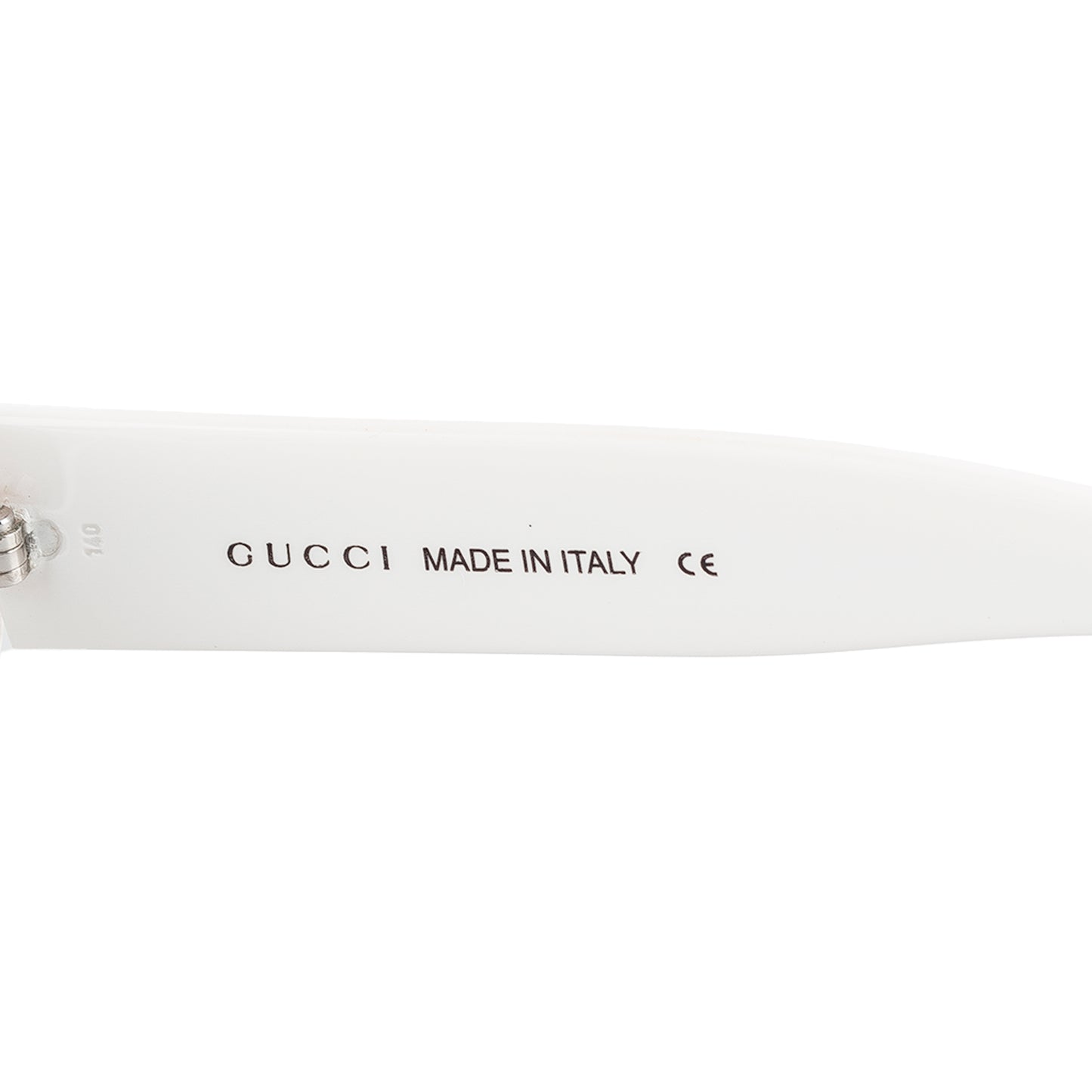 Gucci GG 2400/S Vintage White Oval Sunglasses