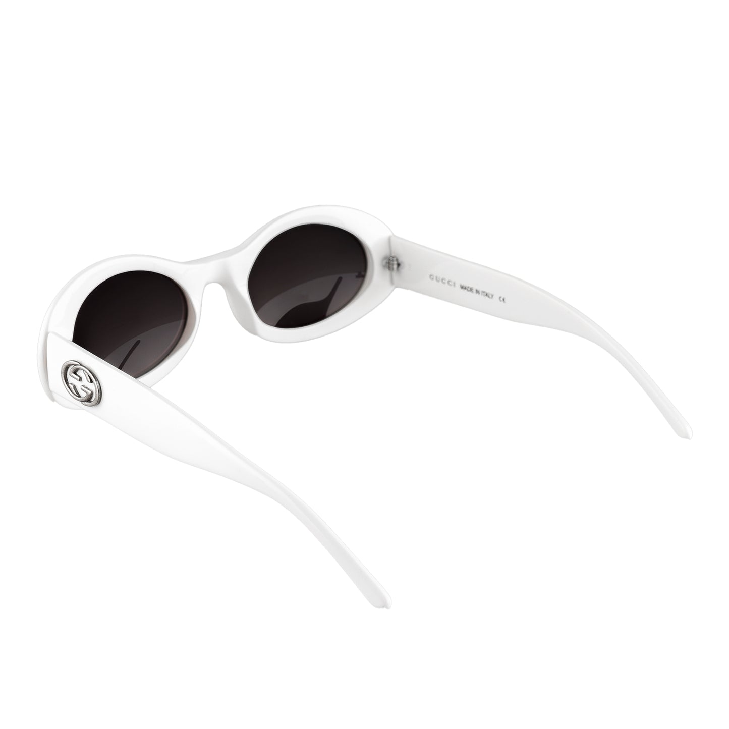 Gucci GG 2400/S Vintage White Oval Sunglasses