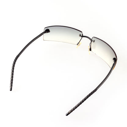 Chanel 4047 C 170/8G Vintage Rectangle Rimless Sunglasses