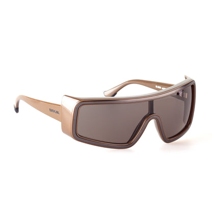 Diesel DL0056 CL.58A Vintage Asymmetrical Brown Acetate Sunglasses