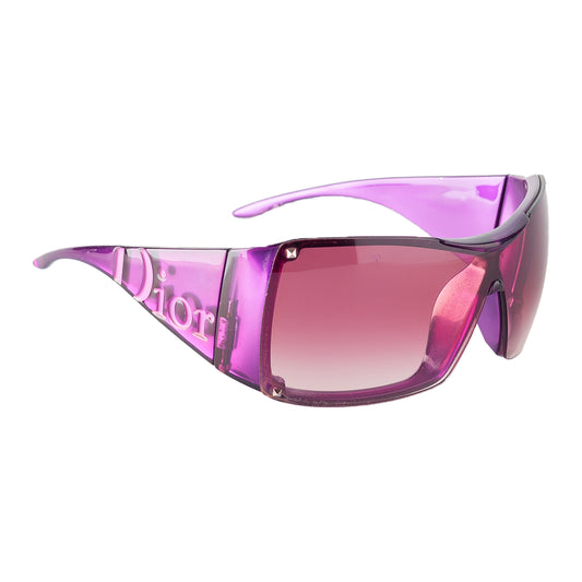 Dior Overshine 2 Purple Vintage Shield Sunglasses