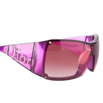 Dior Overshine 2 Purple Vintage Shield Sunglasses