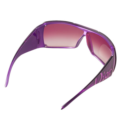 Dior Overshine 2 Purple Vintage Shield Sunglasses