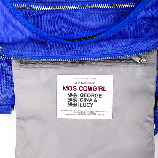 GG&L George Gina & Lucy “MOS COWGIRL” Electric Blue Shoulder Bag