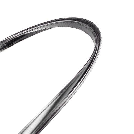 Prada Black Spazzolato Vintage Embossed Shoulder Bag