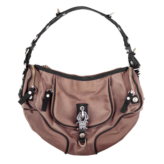 GG&L George Gina & Lucy “TAKE AND SAY” Brown Multi-pocket Shoulder Bag