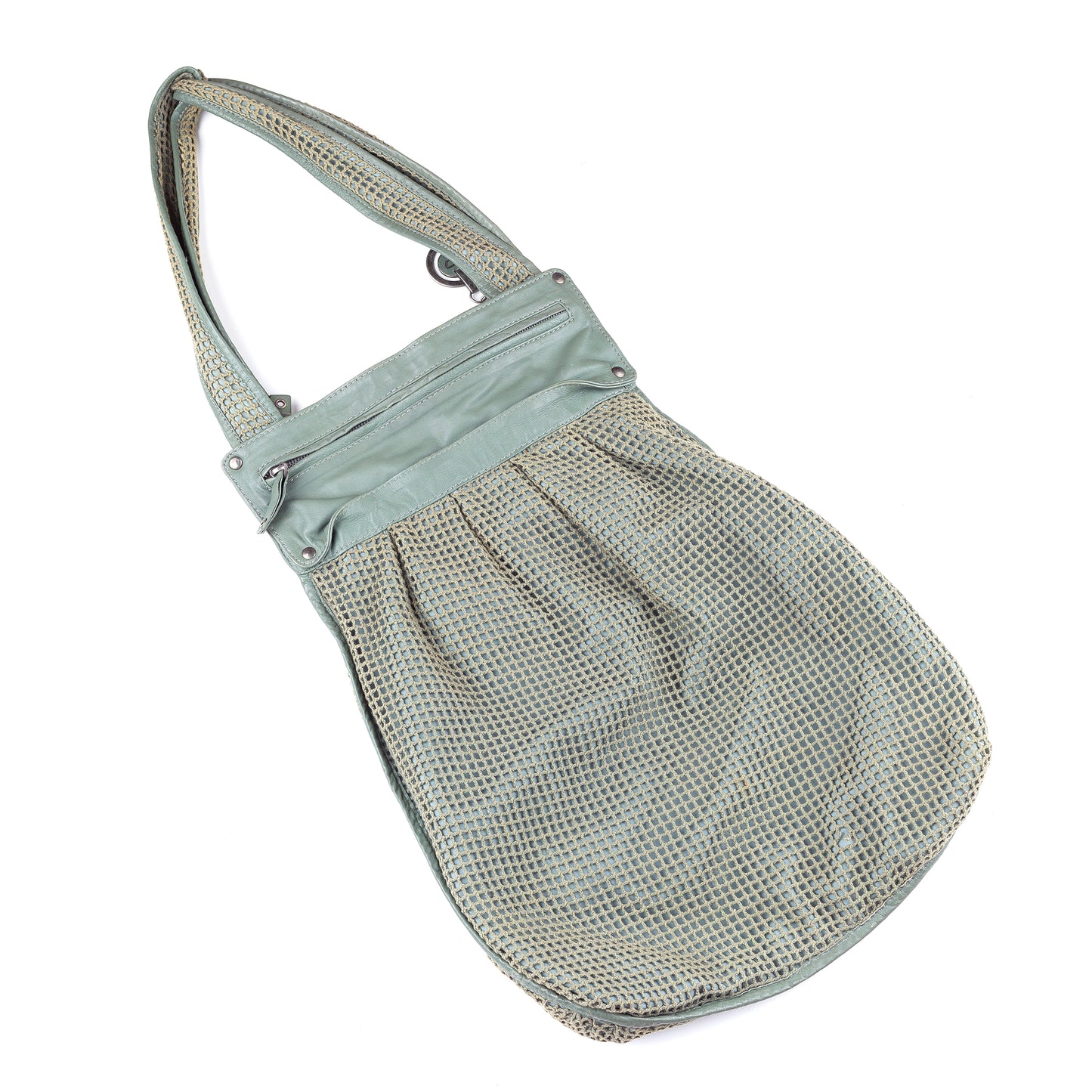 Diesel Vintage Sage Green Netted Bag