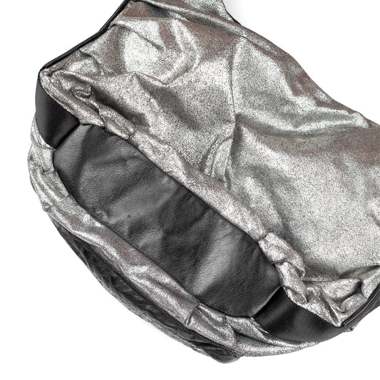 Diesel Vintage Silver Multipocket Hobo Bag