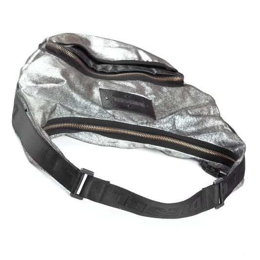 Diesel Vintage Silver Multipocket Hobo Bag