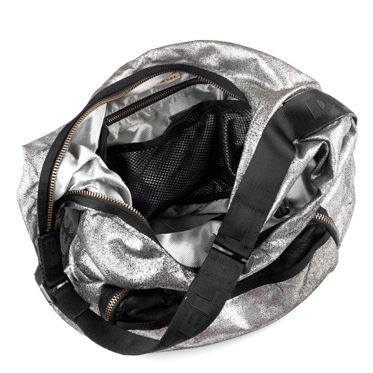 Diesel Vintage Silver Multipocket Hobo Bag