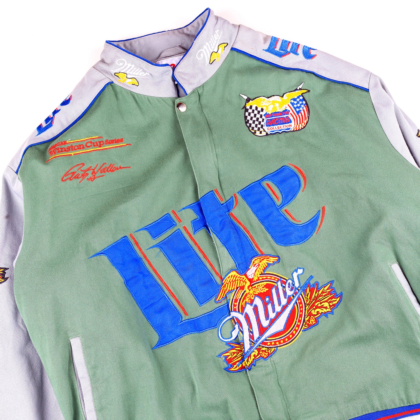 JEFF HAMILTON Vintage Miller Lite Racing Collection Jacket (L)