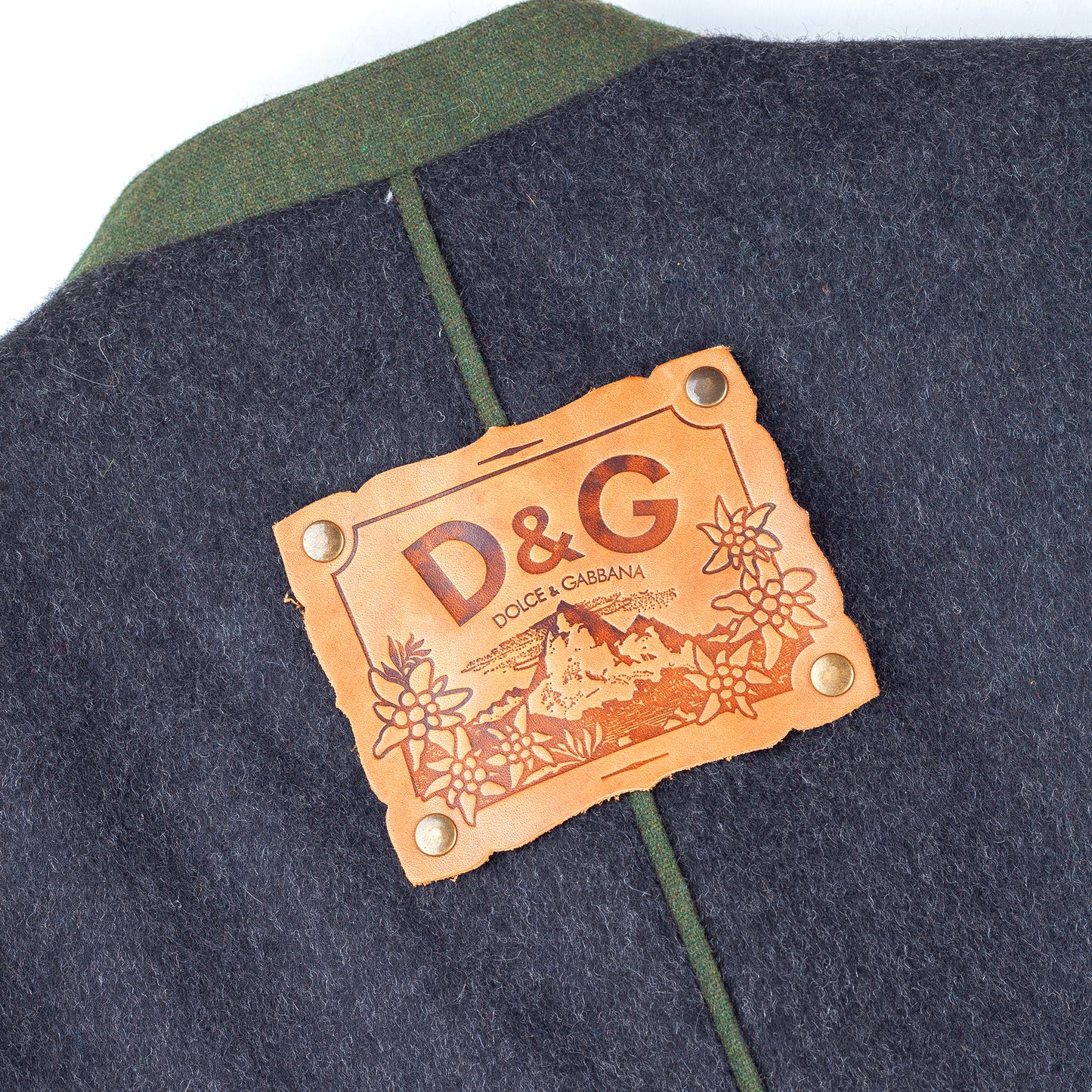 Dolce & Gabbana Vintage Austrian Uniform Inspired Gray Wool Jacket (M)