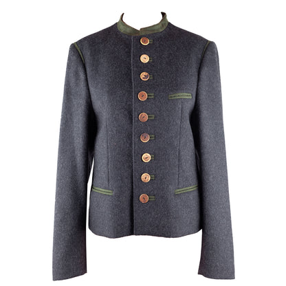 Dolce & Gabbana Vintage Austrian Uniform Inspired Gray Wool Jacket (M)