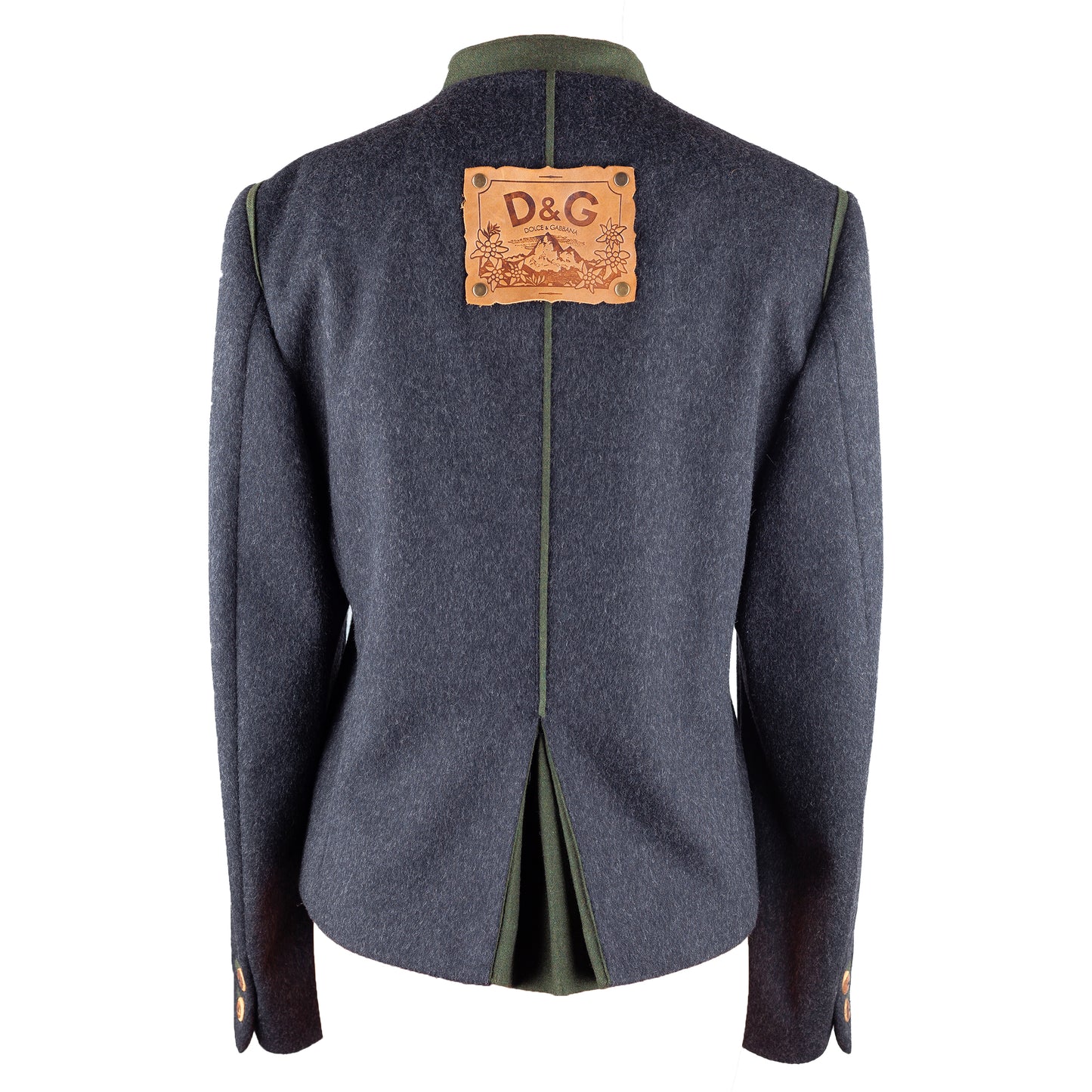 Dolce & Gabbana Vintage Austrian Uniform Inspired Gray Wool Jacket (M)