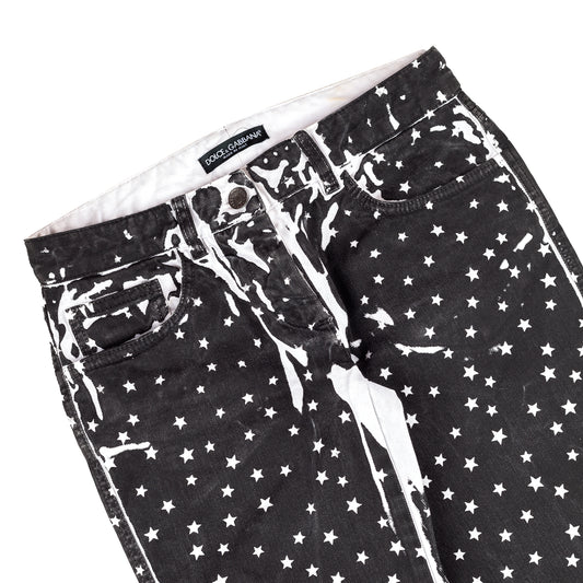 Dolce & Gabbana Vintage Stars Skinny Jeans (S)