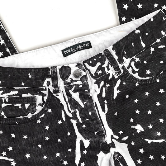 Dolce & Gabbana Vintage Stars Skinny Jeans (S)