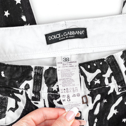Dolce & Gabbana Vintage Stars Skinny Jeans (S)