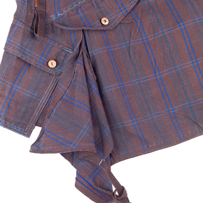 Marithé François Girbaud Vintage Asymmetrical Tartan Skirt (M)