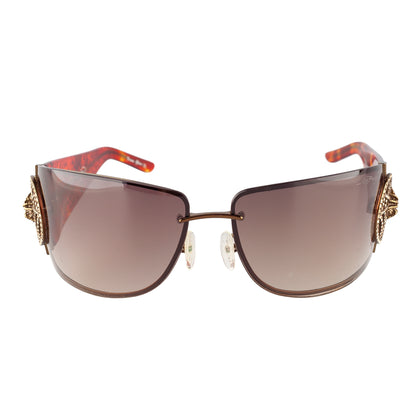 Ed Hardy by Christian Audigier EHS039 Tortoise Spider Web Vintage Tattoo Sunglasses