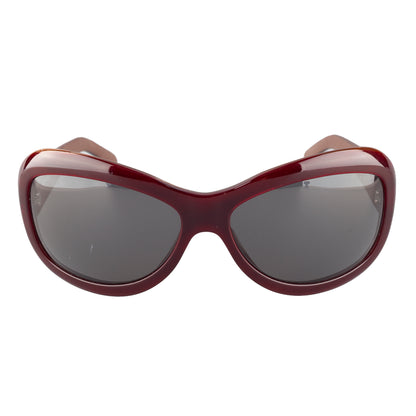 Chanel 5116-Q c.650/87 Brown Rectangle Quilted Leather Padded Arms Sunglasses
