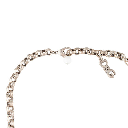 Dolce & Gabbana Multi Pendants Pearl Cross Necklace