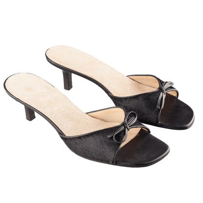 Ralph Lauren Vintage Black Pony Kitten Heels