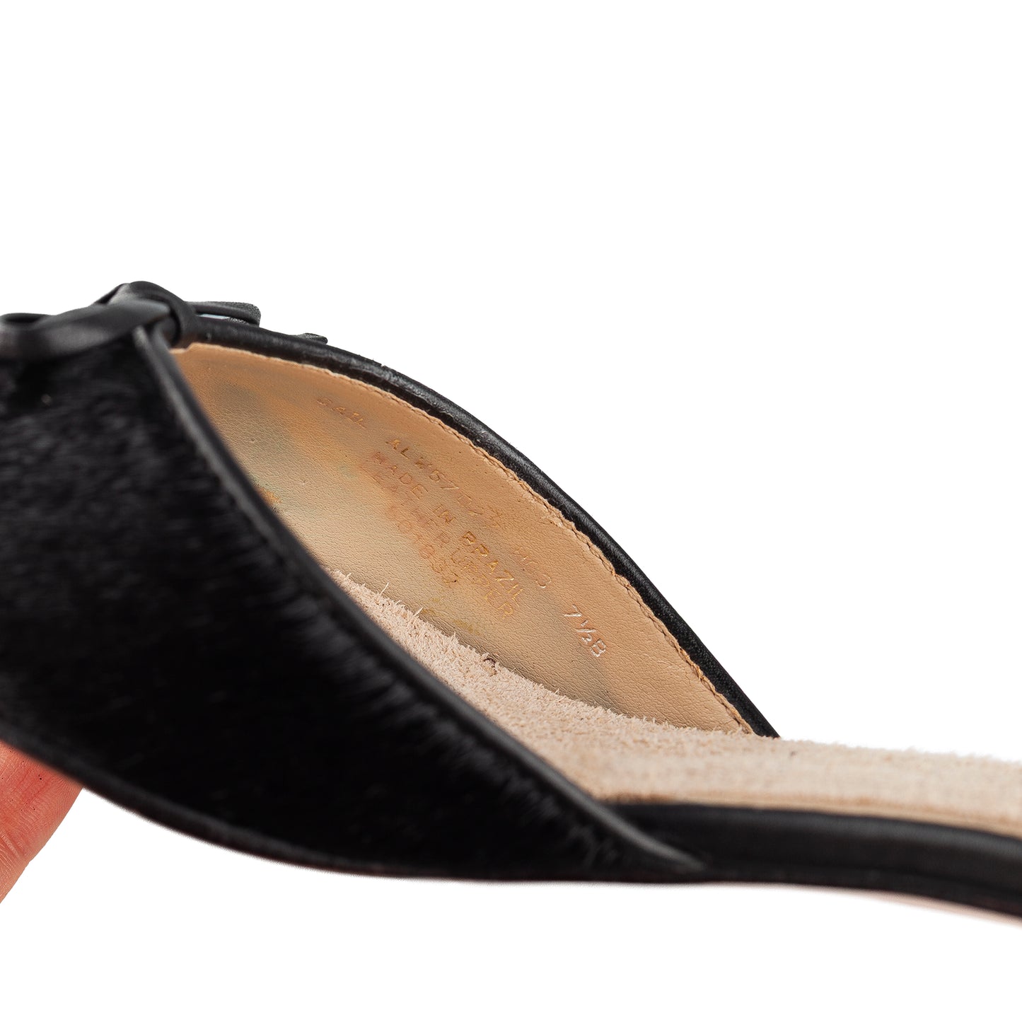 Ralph Lauren Vintage Black Pony Kitten Heels