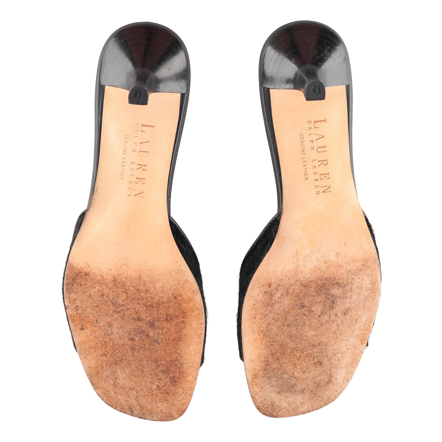 Ralph Lauren Vintage Black Pony Kitten Heels