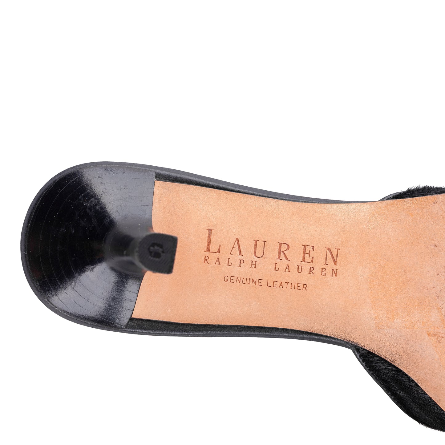 Ralph Lauren Vintage Black Pony Kitten Heels