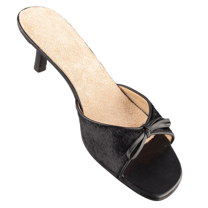 Ralph Lauren Vintage Black Pony Kitten Heels