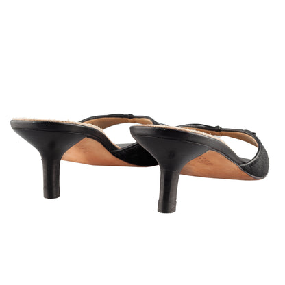 Ralph Lauren Vintage Black Pony Kitten Heels