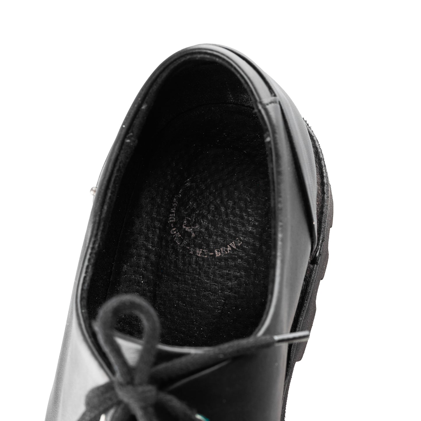 Diesel Hardkor Steel Low Black Leather Cap Toe Shoes