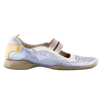 Prada Metallic Lilac Ballet Flats Sneakers