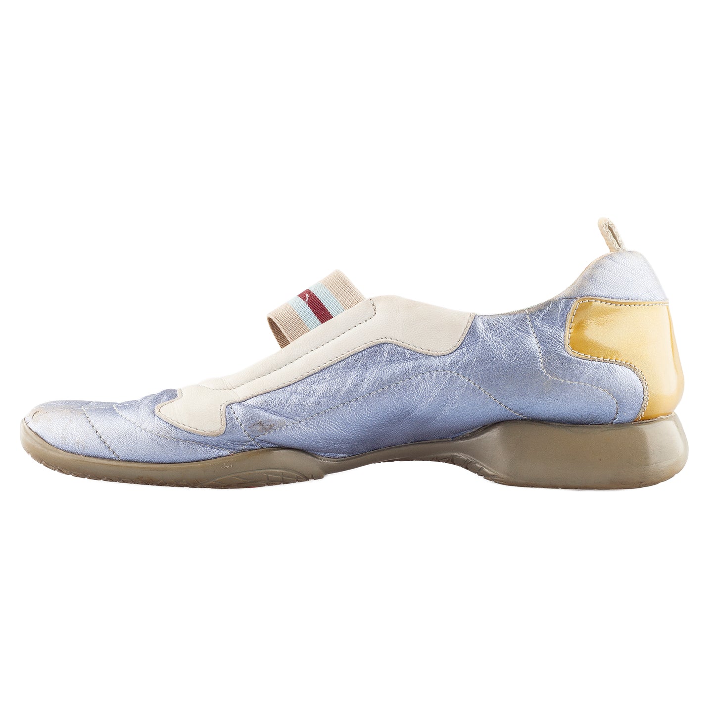 Prada Metallic Lilac Ballet Flats Sneakers