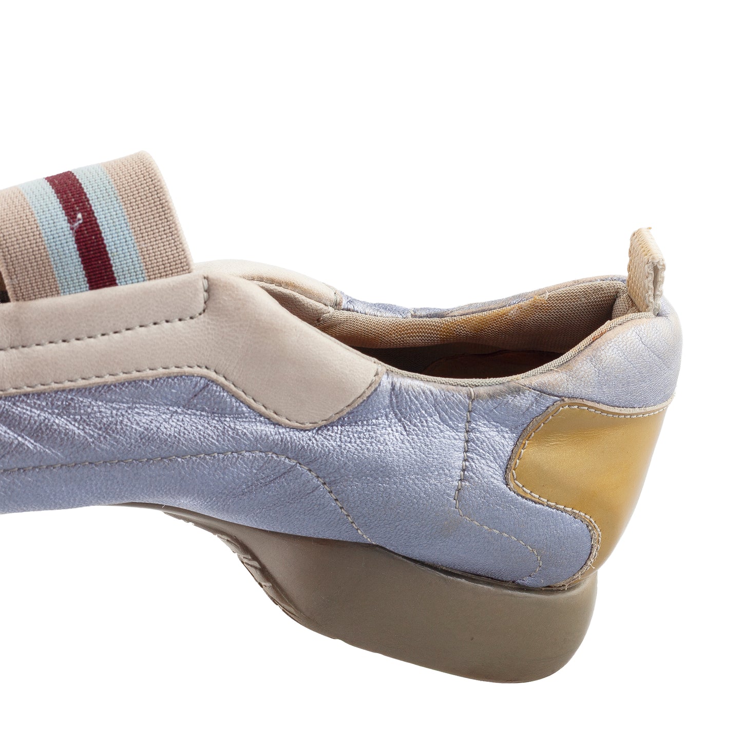 Prada Metallic Lilac Ballet Flats Sneakers