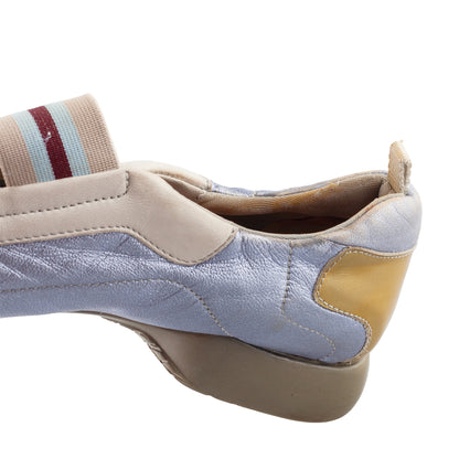 Prada Metallic Lilac Ballet Flats Sneakers