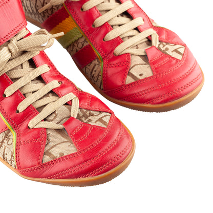 Dior FW 2002 RARE Rasta High Top Monogram Sneakers