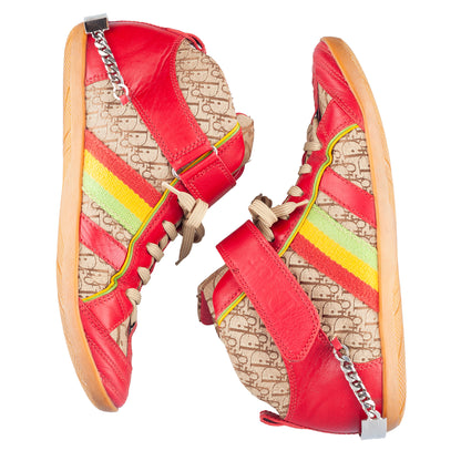 Dior FW 2002 RARE Rasta High Top Monogram Sneakers