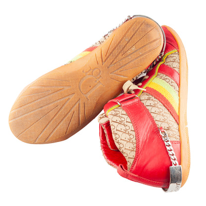 Dior FW 2002 RARE Rasta High Top Monogram Sneakers