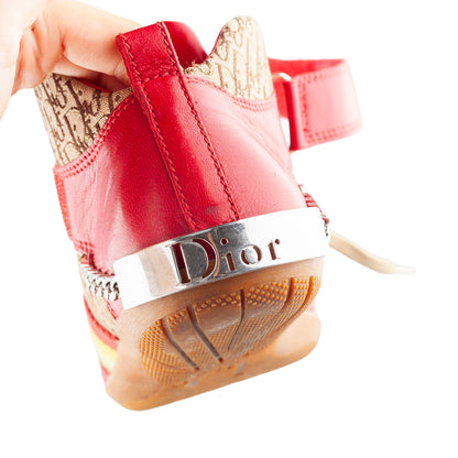 Dior FW 2002 RARE Rasta High Top Monogram Sneakers