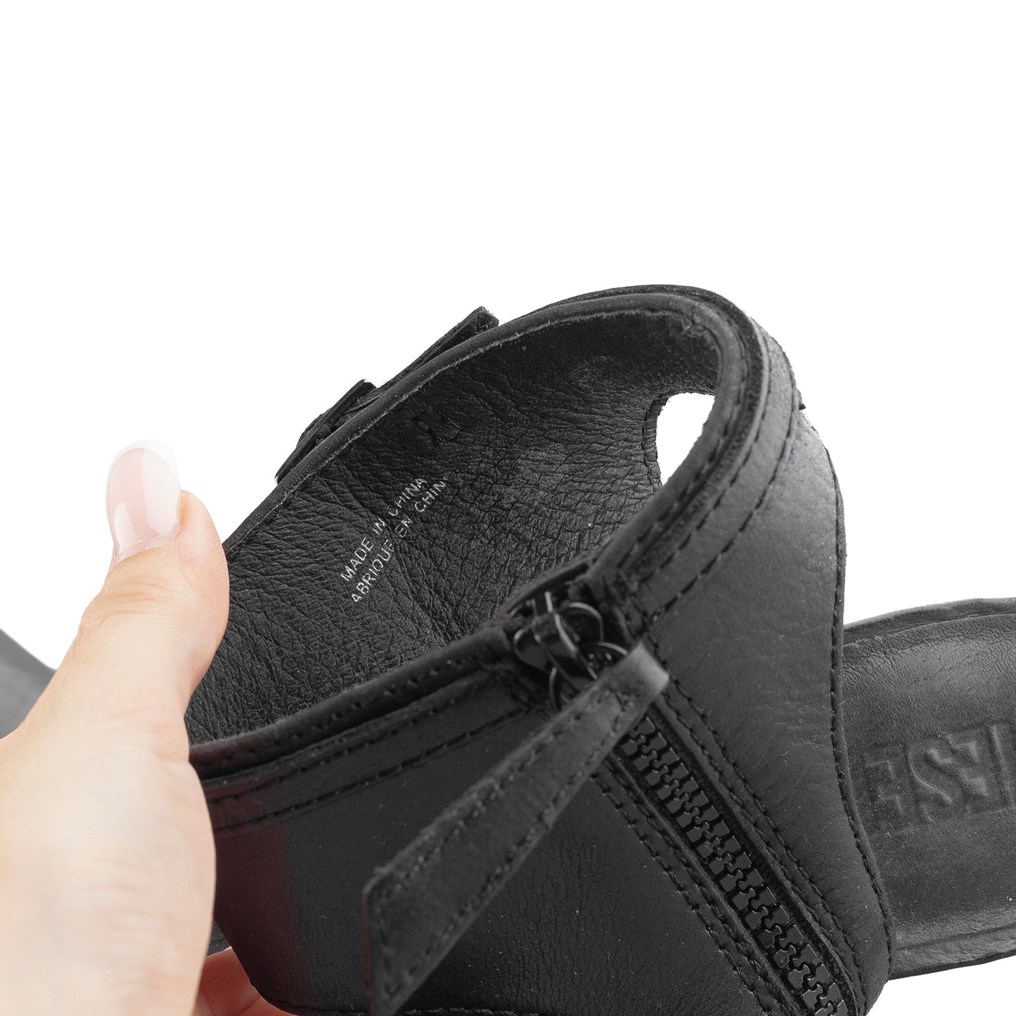 Diesel Chunky Heels Black Platform Open Toe