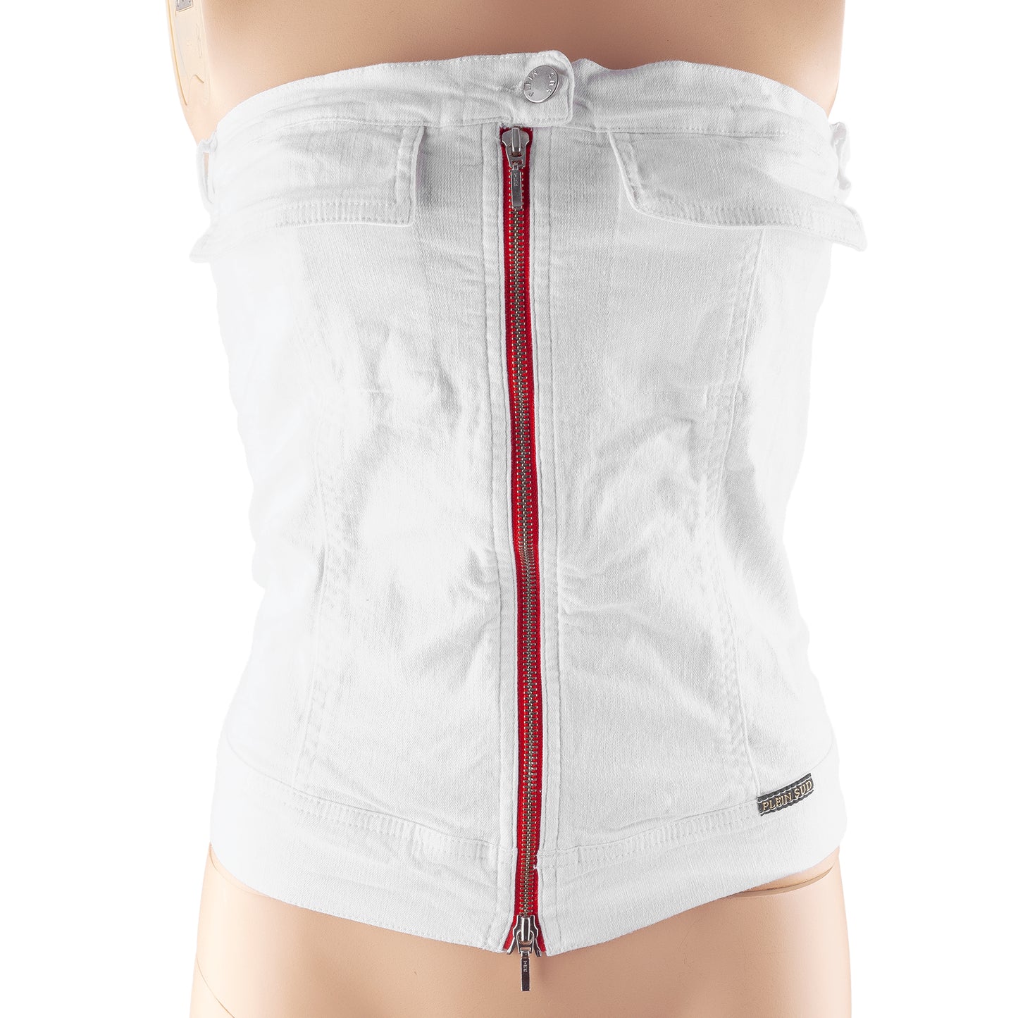 Plein Sud White Vintage Bustier Top