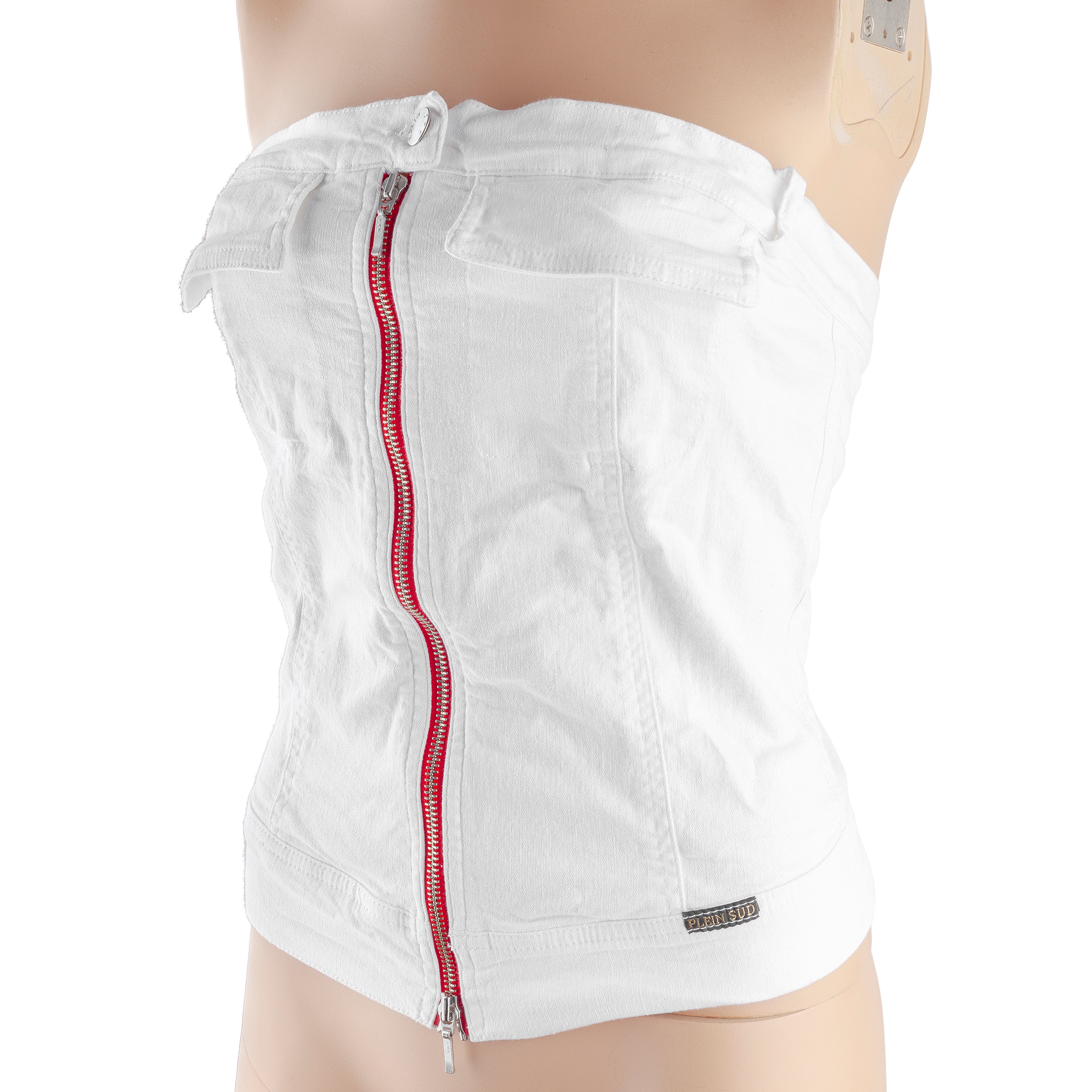 Plein Sud White Vintage Bustier Top