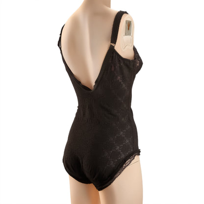 Christian Dior Monogram Black Lace Lingerie Bodysuit