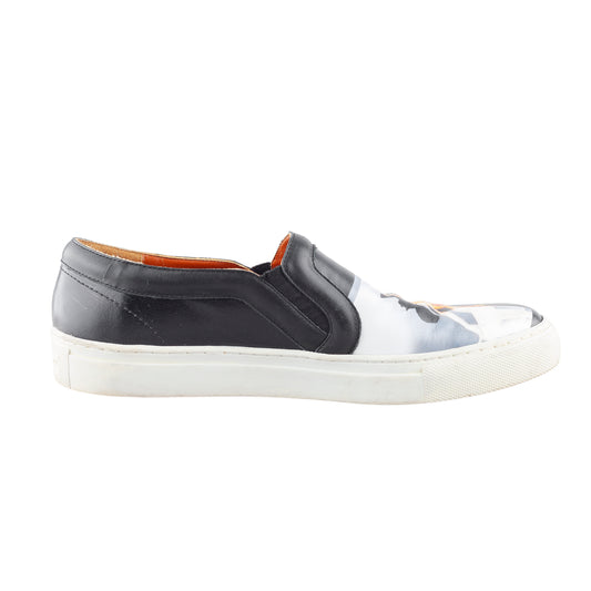 Givenchy Paris by Tisci x Disney Bambi Black Leather Slip On Shoes