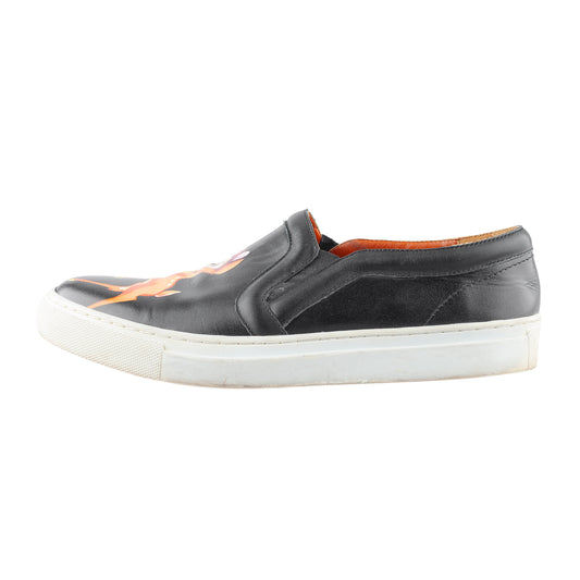 Givenchy Paris by Tisci x Disney Bambi Black Leather Slip On Shoes