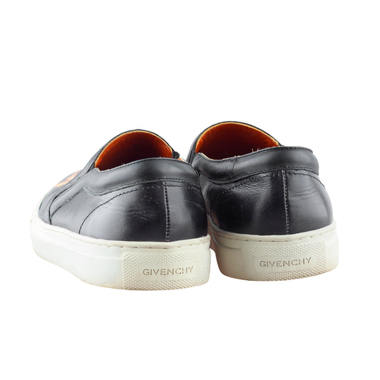 Givenchy Paris by Tisci x Disney Bambi Black Leather Slip On Shoes