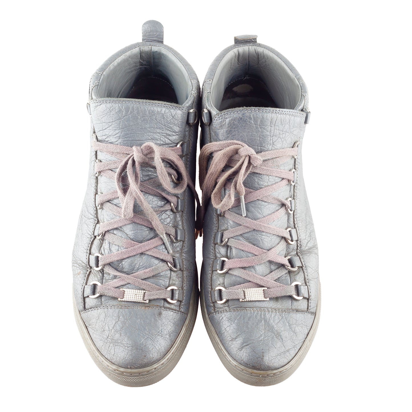 Balenciaga Arena Low Grey Leather Shoes